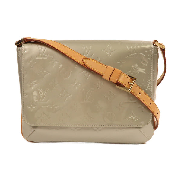 LOUIS VUITTON LV GHW Thompson Street Shoulder Bag Monogram Vernis M91123 Silver