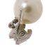 CHANEL CC Earrings Accessories PVC Metal Silver Transparent