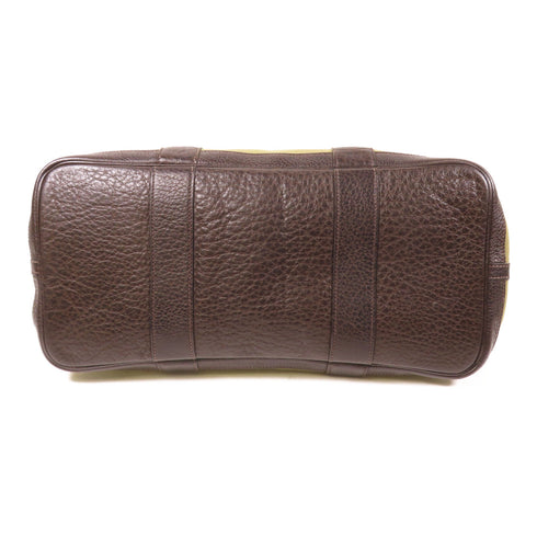 HERMES PHW Garden Party PM Tote Bag Canvas Green/Brown