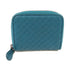 BOTTEGA VENETA BV Card Coin Case Intrecciato Leather Blue-Green