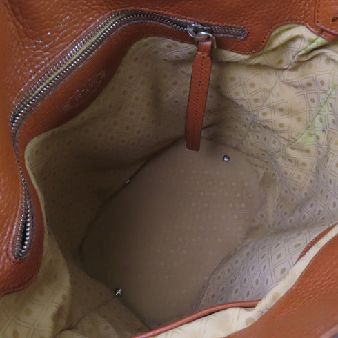 TOD'S SHW Handbag Shoulder Bag Calfskin Leather Brown