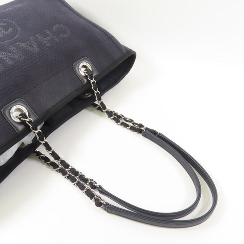 CHANEL CC SHW Deauville Tote Bag Canvas