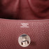 HERMES PHW Lindy 30 2 Way Shoulder Bag Taurillon Clemence Leather Rouge Grenat