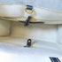 BURBERRY GHW Freya Tote Bag Shoulder Handbag Canvas Leather Black White