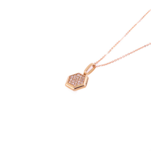 JEWELRY Diamond Necklace 18K Rose Gold v1