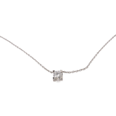 CARTIER C De Diamond Necklace 18K White Gold