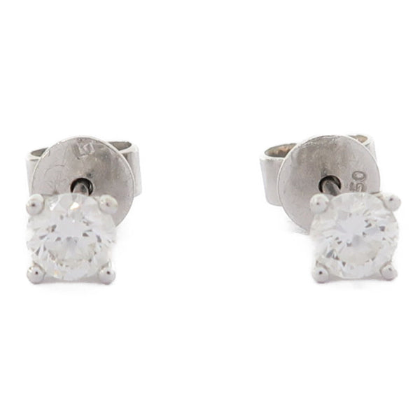 Fine Jewelry 0.5ct Diamond Earrings 1.6g 18K White Gold