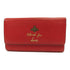 GUCCI GG GHW Long Wallet Calfskin Leather 4540707-6433 Red