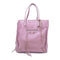 BALENCIAGA SHW Papier Tote Hand Bag 357330 Calfskin Leather Purple