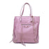 BALENCIAGA SHW Papier Tote Hand Bag 357330 Calfskin Leather Purple