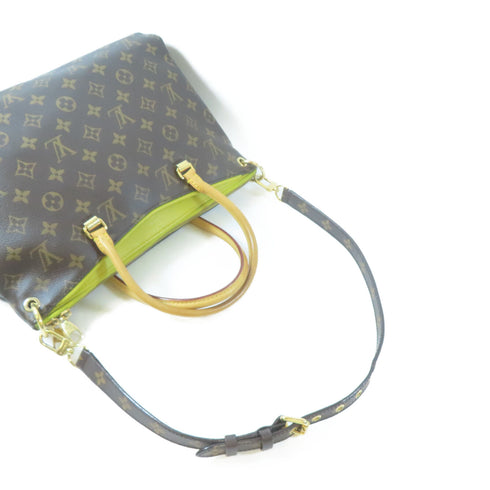 LOUIS VUITTON LV GHW Pallas Shoulder Bag M41149 Monogram Brown