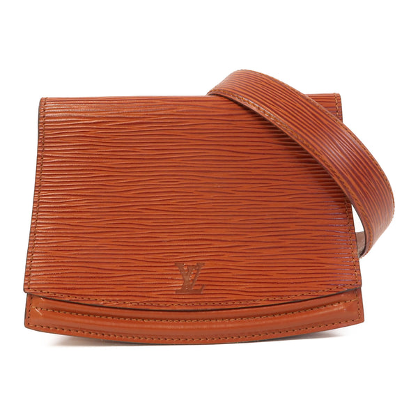 LOUIS VUITTON LV GHW Tilsitt Bum Waist Bag M52603 Epi Brown