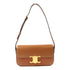 CELINE GHW Shoulder Handbag Calfskin Leather Brown