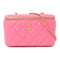 CHANEL Quilted CC GHW Box Chain Shoulder Bag Lambskin Leather Pink