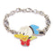 GUCCI GG Donald Duck Bracelet Accessories Metal Silver Light Blue White
