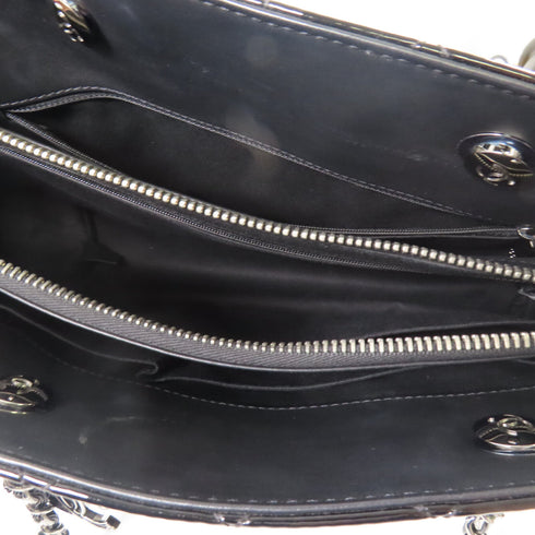 CHANEL CC SHW Shoulder Tote Bag Patent Leather