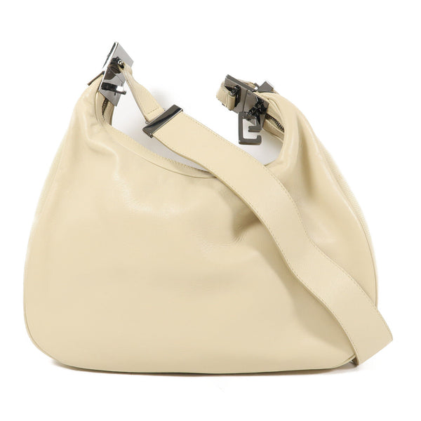 GUCCI GG SHW Shoulder Bag 33151705 Calfskin Leather Beige