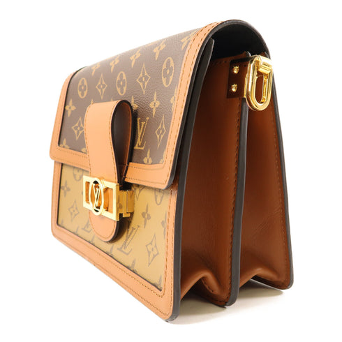 LOUIS VUITTON LV GHW Dauphine MM 2 Way Shoulder Bag M44391 Monogram Reverse v2