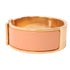HERMES Clic-Clac H Bracelet Metal Gold Orange