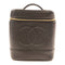 CHANEL CC GHW Vintage Vanity Bag HandBag Calfskin Leather