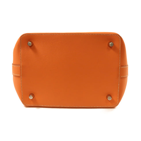 HERMES SHW Toolbox 20 2Way Shoulder Bag Evercolor Leather L5 Crevette Orange