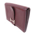 HERMES PHW Bearn Card Case Card Holder Cherve Leather Roughe Red
