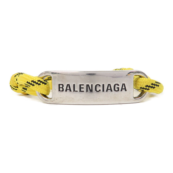 BALENCIAGA Plate Bracelet Metal Yellow