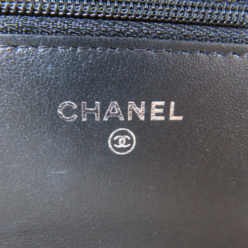 CHANEL Herringbone CC 2.55 Wallet On Chain Shoulder Bag A70328 Lambskin Leather
