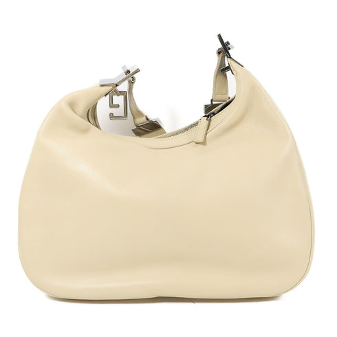 GUCCI GG SHW Shoulder Bag 33151705 Calfskin Leather Beige
