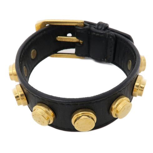 SAINT LAURENT YSL GHW Bracelets Accessories Gold Black
