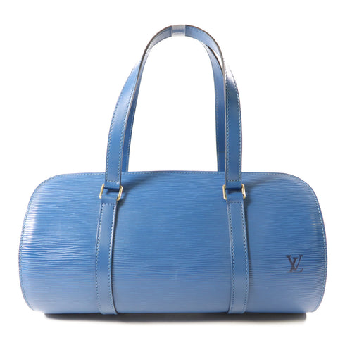 LOUIS VUITTON LV Soufflot Handbag M52225 Epi Blue v3