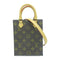 LOUIS VUITTON LV GHW Petit Sac Plat 2 Way Shoulder Bag Monogram Brown