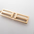 TIFFANY&CO T TWO Open Vertical Diamond Bar Pandent Necklace 18K Pink Gold 4.3g