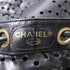CHANEL CC GHW Perforated Timeless Bucket Shoulder Bag Calfskin Leather Black