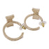 CHANEL CC Earrings Accessories Metal/PVC Gold/Pink