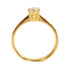Fine Jewelry 0.31ct Diamond Ring 18K Yellow Gold US#5.75