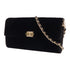 CHANEL CC GHW Chain Shoulder Bag Velvet Black
