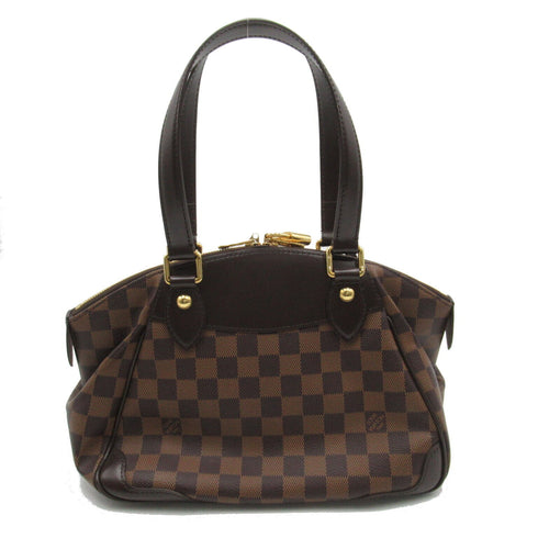 LOUIS VUITTON LV GHW Verona PM Shoulder Bag N41117 Damier Brown