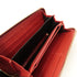 GUCCI GG GHW Zipped Long Wallet Calfskin Leather Red