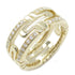 BVLGARI Parentesi Diamond Ring 18K Yellow Gold Bvlgari#51 US#5.5