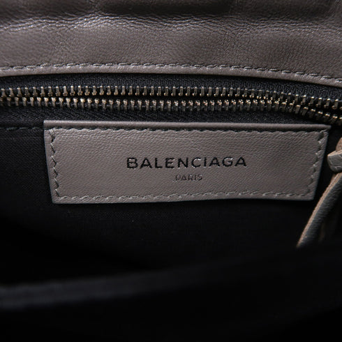 BALENCIAGA SHW Shoulder Bag 451483 Calfskin Leather Grey