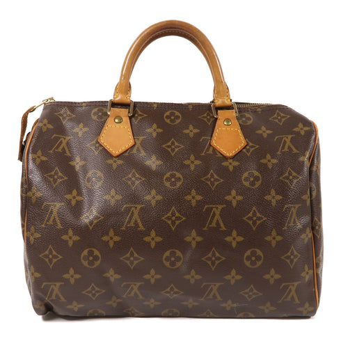LOUIS VUITTON LV GHW Speedy 30 Hand Bag M41526 Monogram Brown v1