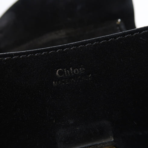 Chloe GHW Drew Chain Shoulder Bag Calfskin Leather Black