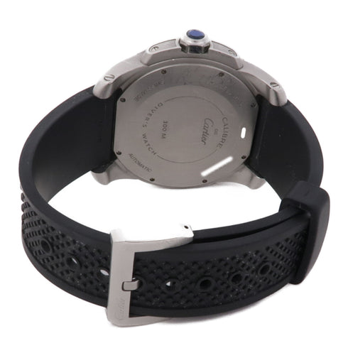 CARTIER Calibre de Cartier Diver Automatic Watch W7100056 Stainless Black