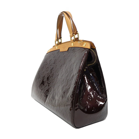 LOUIS VUITTON LV GHW BREA GM 2 Way Shoulder Bag M91616 Monogram Vernis Burgundy