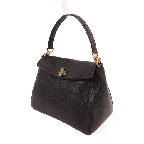 Furla GHW Handbag WB00894 Calfskin Leather Black