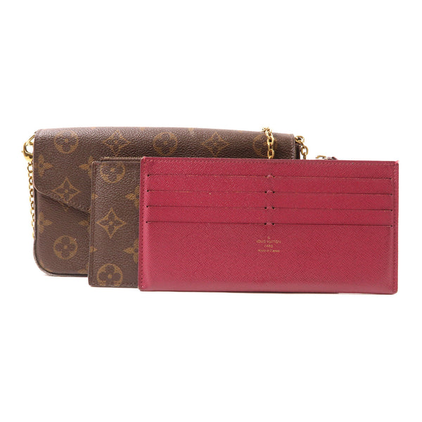 LOUIS VUITTON LV GHW Pochette Felicie Chain Shoulder Bag M61276 Monogram Brown v5