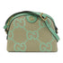 GUCCI GG GHW Shoulder Bag 499621 Canvas Green