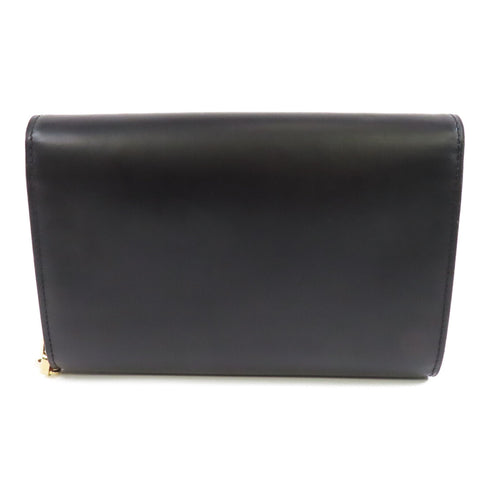 LOUIS VUITTON LV GHW Chain Louise Shoulder Bag M94335 Calfskin Leather Black