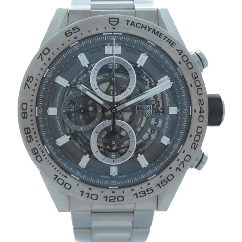 TAG HEUER Carrera Caliber Automatic Watch CAR2A8A.BF0707 Titanium Silver